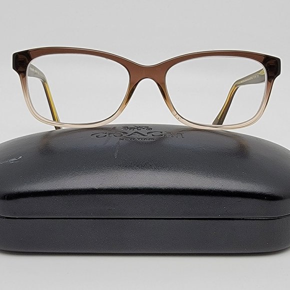 Coach HC6089 5400 Olive Brown Gradient/Olive Eyeglasses Frame w/ Case 51-16-135 - Picture 1 of 14